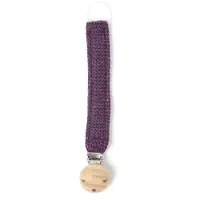 Smallstuff Smokkesnor - Strikk - Lilla/Glitter - - OneSize - Smokkebånd