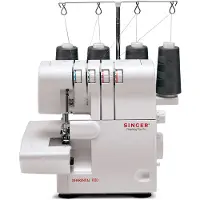 SINGER 14SH654, Hvit, Overlock / Overkast, 4 Steg, 4 mm, 6.7 mm, Elektrisk