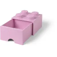 LEGO Lyselilla, fireknotters oppbevaringskloss med skuff 5006173