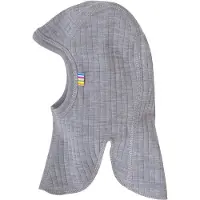 Joha Balaclava - 2-lags - Ull - Grå Melert - - 45 cm - Balaclava - dobbel