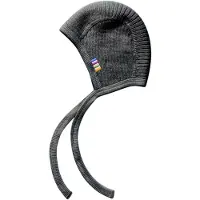 Joha Strikk Babylue - Baby Ull - Kullgrå - - 45 cm - Lue baby