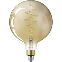 Philips E27 Giant LED-globepære 7 W gull dimbar