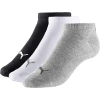 Puma Ankelsokker - 3-pack - Sneaker Plain - Svart/Grå Melert/Hvi - - 43/46 - Sokker