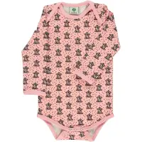 Smafolk Body I/e - Sølv Rosa m. Kenzie-er Carousel - - 68 - Langermet Body