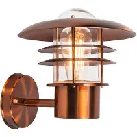 QAZQA Vintage utendørs vegglampe kobber IP44 - Prato