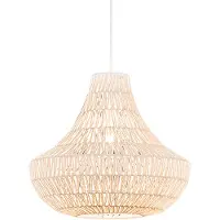QAZQA Retro pendellampe hvit 50 cm - Lina Cono 50