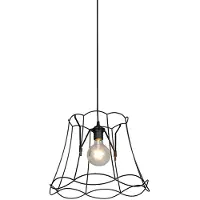 QAZQA Retro pendellampe svart 40 cm - Granny Frame