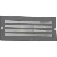 QAZQA Moderne innfelt lampe mørk grå IP44 - Hurricane