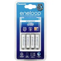 Eneloop Basic BQ-CC51 - Batterilader - plastic free - (for 4xAA/AAA) 4 x AAA - NiMH - 800 mAh (Europlug)