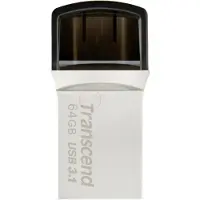Transcend JetFlash 890 - USB-flashstasjon - 64 GB - USB 3.1