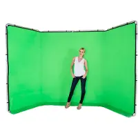 Lastolite LL LB7622 panoramisk greenscreen med ramme, grønn