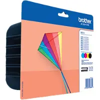 Brother LC223 - 4 pakker - sort, gul, cyan, magenta - original - blækpatron - for DCP-J4120, J562, MFC-J4420, J4620, J4625, J480, J5320, J5625, J5720, J680, J880