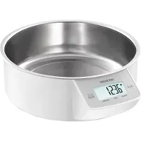 Sencor SKS 4030WH, Elektronisk kjøkkenvekt, 5 kg, 1 g, Rustfritt stål, Hvit, Rustfritt stål, Rustfritt stål