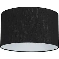 QAZQA Stoff lampeskjerm svart 35/35/20