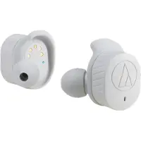 Audio-Technica ATH SPORT7TW - True wireless-hodetelefoner med mikrofon - i øret - Bluetooth - grå