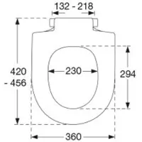 Pressalit T Soft D. hvid M/SC - Passer bl.a. til 613287000 og 613288000