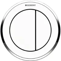 Geberit Omega Remote 10 dob mur krom/hvid
