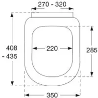 Pressalit 3 684 toiletsæde soft close/lift-off hvid
