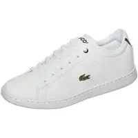 Lacoste Sko - Carnaby - Hvit/Navy m. Knytting - - 31 - Sko
