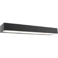 QAZQA Design lang vegglampe sort 60 cm - Houx
