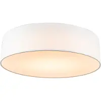 QAZQA Taklampe hvit 40 cm inkl. LED - Drum LED