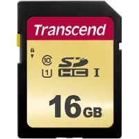 Transcend Sdhc 500s 16gb Class 10 Uhs-i U1 V30 Minnekort