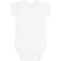 Hust & Claire Body k/e - Bambus - Bue - Hvit - - 56 - Kortermet body