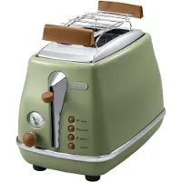 De'Longhi Icona Vintage CTOV 2103.GR - Brødrister - 2 skive - 2 Spor - grønn