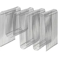 AYTM magasinholder Curva, sølv, bredde 40 cm, stål