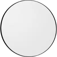 AYTM Speil Circum, grå/svart, Ø 70 cm, glass, MDF-tre