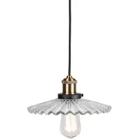 Globen Lighting pendellampe COBBLER, klar, Ø 25 cm