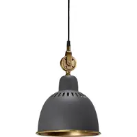 PR Home Cleveland hengelampe 23 cm grå/messing