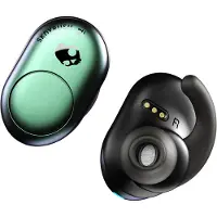 Skullcandy Push - True wireless-hodetelefoner med mikrofon - i øret - Bluetooth - psykotropisk blågrønt