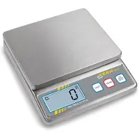 Kern postvekt, måleområde (maks) 5 kg, avlesning 1 g, batteridrevet, sølv (FOB 5K1S)