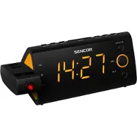 Sencor SRC 330 OR - Klokkeradio - svart, oransje