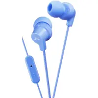 JVC HA-FR15 - Ørepropper med mikrofon - i øret - kablet - 3,5 mm jakk - blå