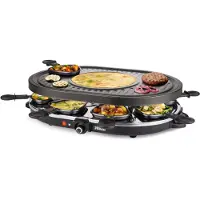 Princess Classic 162700 - Raclette/grill/pannekakemaskin - 1.2 kW - svart