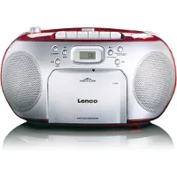 Lenco SCD-420, Sort, Rød, Bærbar CD-spiller