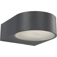 Bega 33224K3 Utendørs vegglampe, grafitt, 3 000 K, ensidig