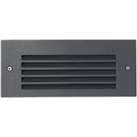 Bega 33017 LED vegginnfelt 3 000K grafitt 17 cm