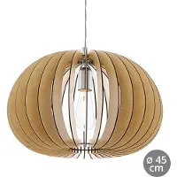 Eglo Cossano, Fleksibel montering, Lønnetrefarget, Nickel, Brun, Stål, Tre, Innendørs