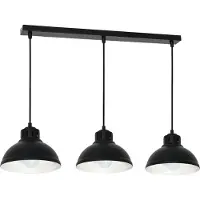 Luminex Hengelampe Sven, 3 lyskilder, svart