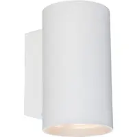 QAZQA Moderne vegglampe hvit rund 2-lys - Sandy