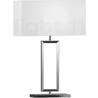 HELESTRA bordlampe Enna 2, 30 cm høy, E14, hvit, tekstil