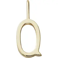 Design Letters Anheng Til Halskjede - Q - 18 karat gullbelagt - - OneSize - Smykker