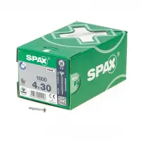 Spax Wirox Z2 4x30 Mm Forsenket Skrue Med Krysspor 1000 Enheter