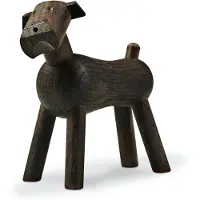 Kay bojesen Trefigur - Hund Tim - 8 cm - Røkt Eik - - OneSize - Dekorasjon