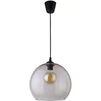 TK Lighting Hengelampe Cubus, ravfarget, glass, Ø 30 cm, E27