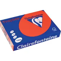 Clairefontaine 1004C, Kopiering/laser/blekkskriver, A4 (210x297 mm), 160 g/m², Rød, 2,5 kg, 210 mm