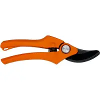 Bahco sekatør med to-posisjons hodelås for kapping av 12 og 20 mm grener. Xylan bladbelegg. Total lengde 200 mm.